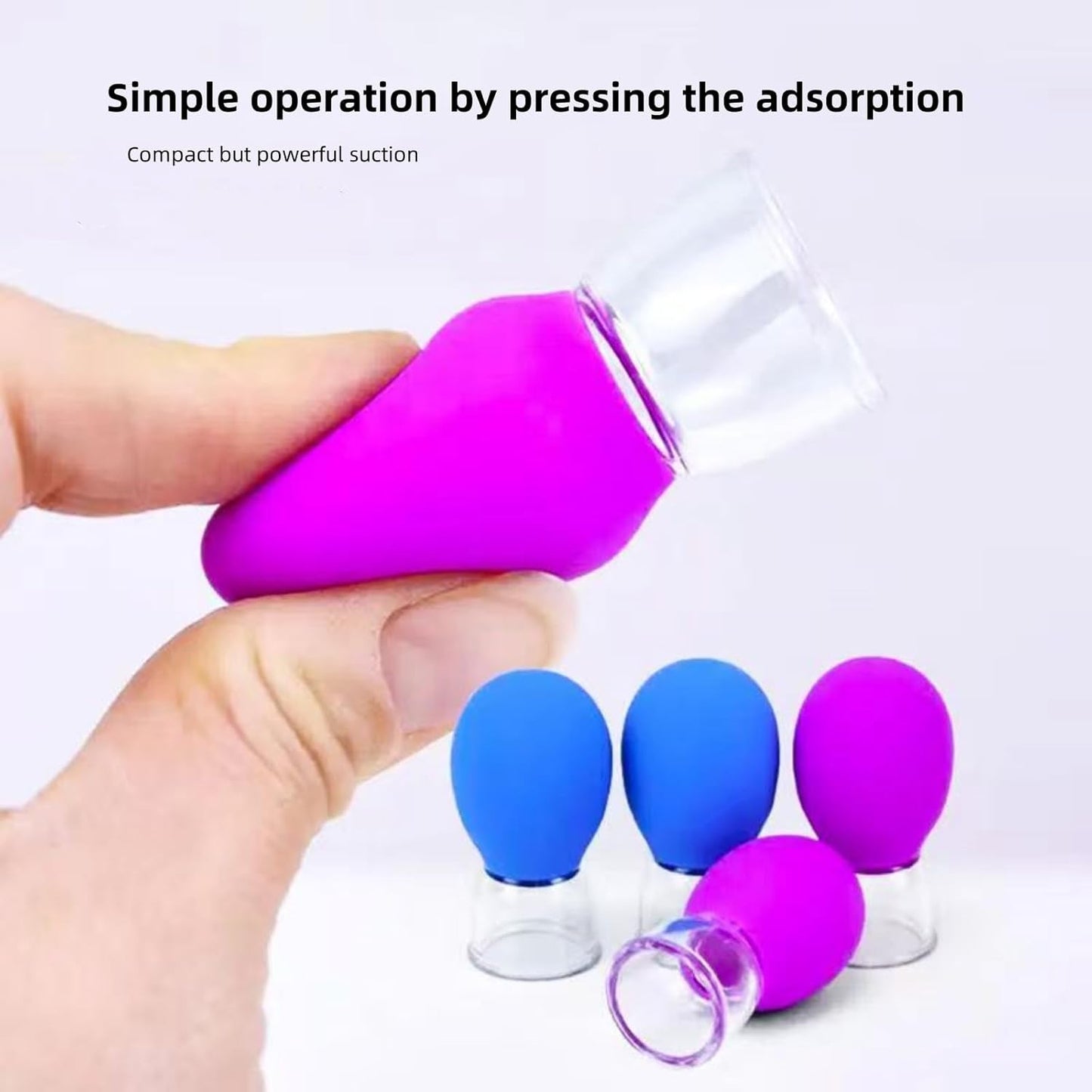 (8 Piece) Face Cupping Glass Massager Cupping Cup