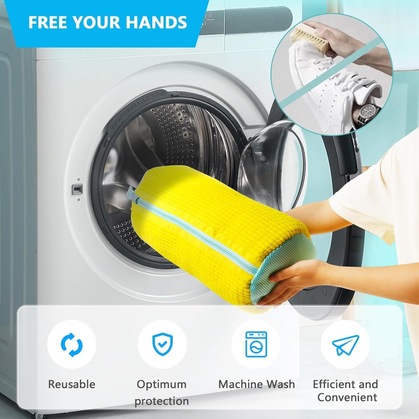 (Buy 1 Get 1 Free) Shoe Cleaning Bag with FREE Wipes