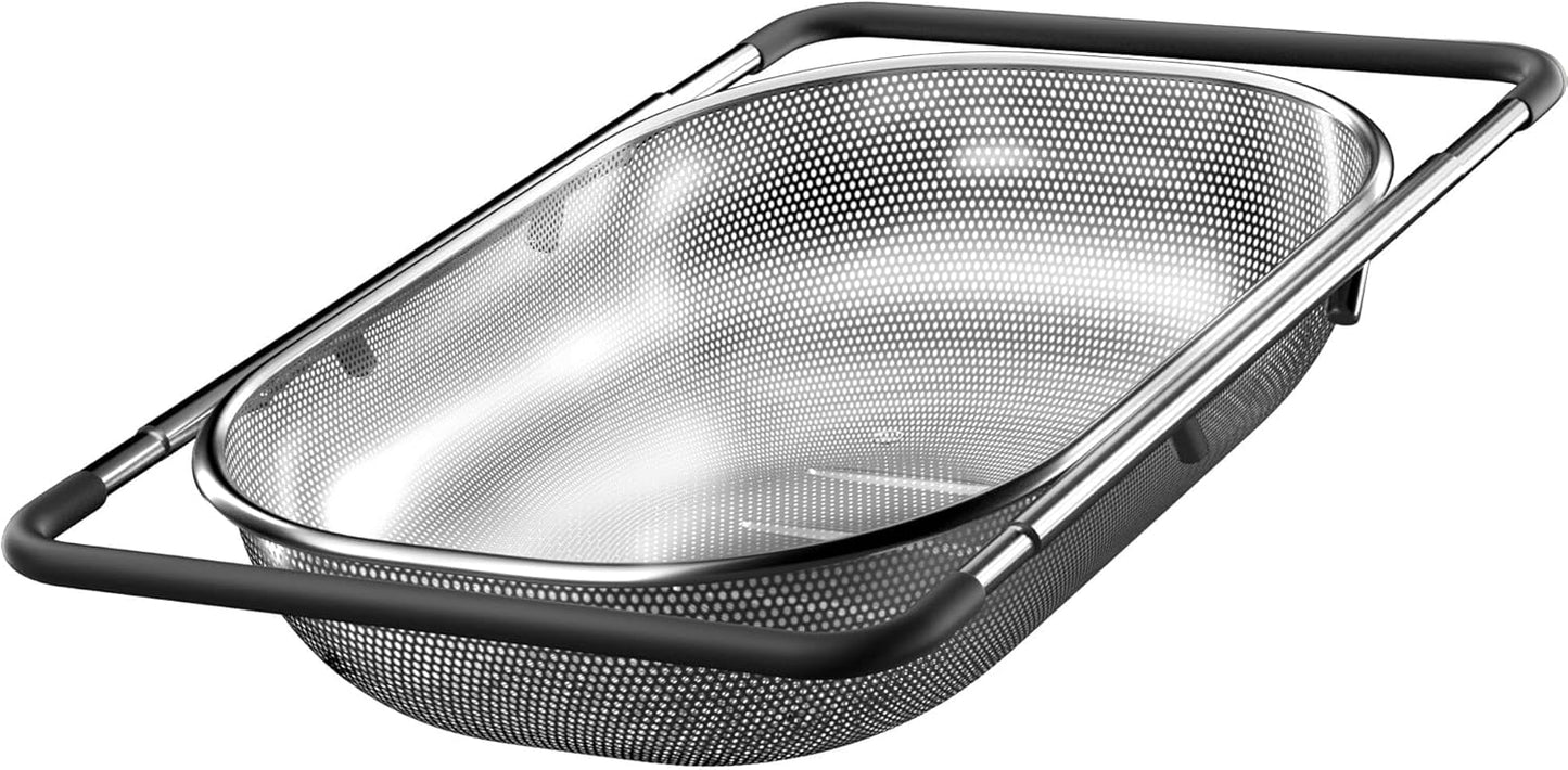 Drain Basket for Kitchen Sink, Collapsible Sink Drain Basket Safe to Use Kitchen Tool for Rinsing for Vegetables for Washing for Fruits'