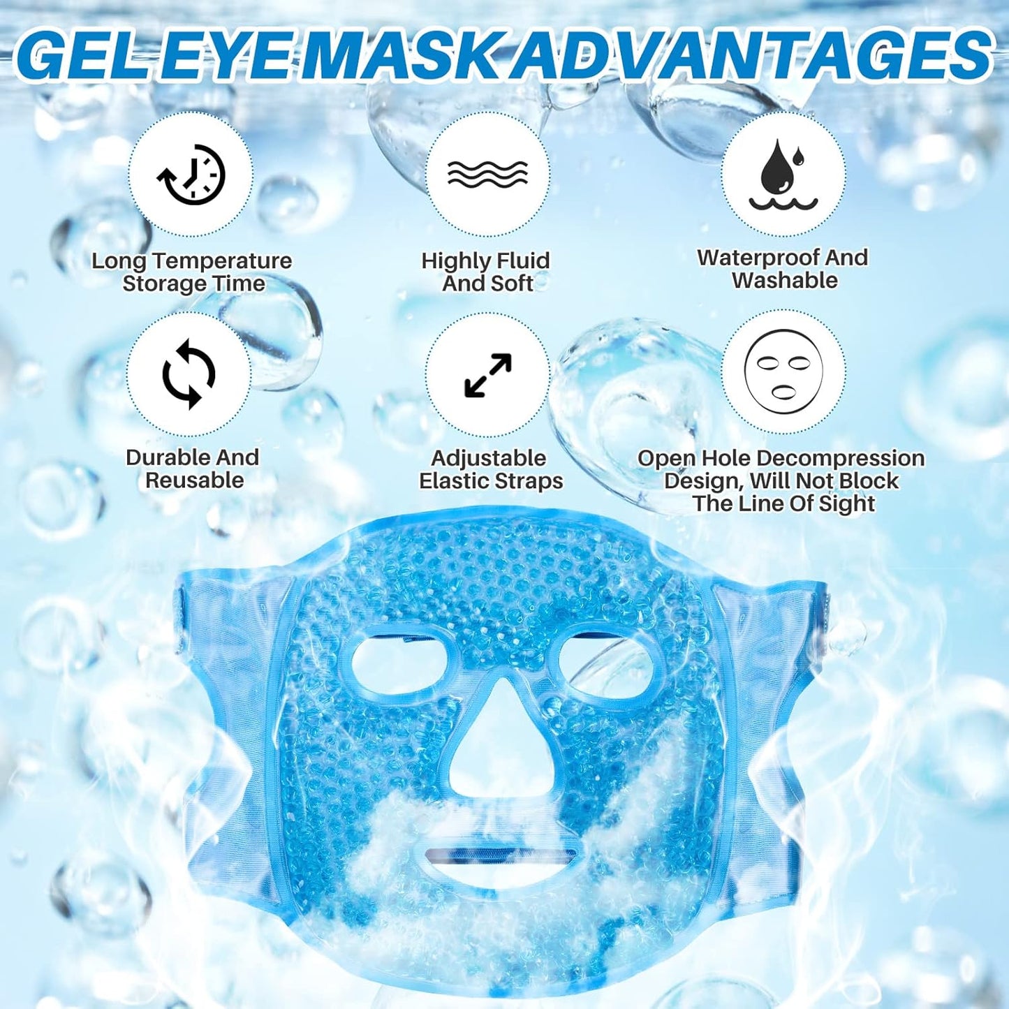 (Free Eye Mask) Face Ice Pack Reduce Face Puff, Dark Circles
