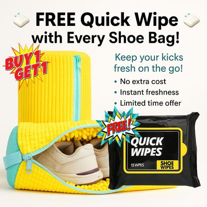 (Buy 1 Get 1 Free) Shoe Cleaning Bag with FREE Wipes